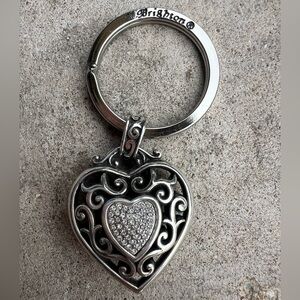 Brighton rhinestone heart key fob